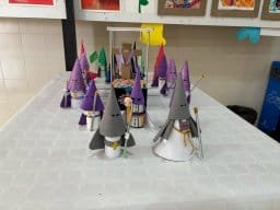 Recreación de una procesión de Semana Santa